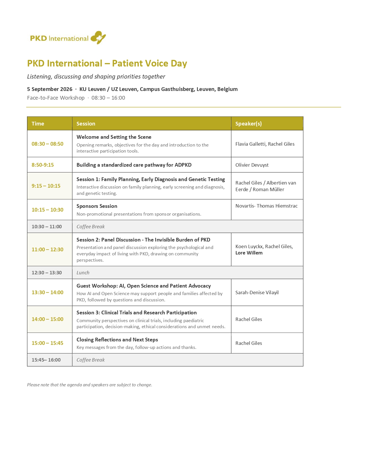 PKD Patient Voice Day